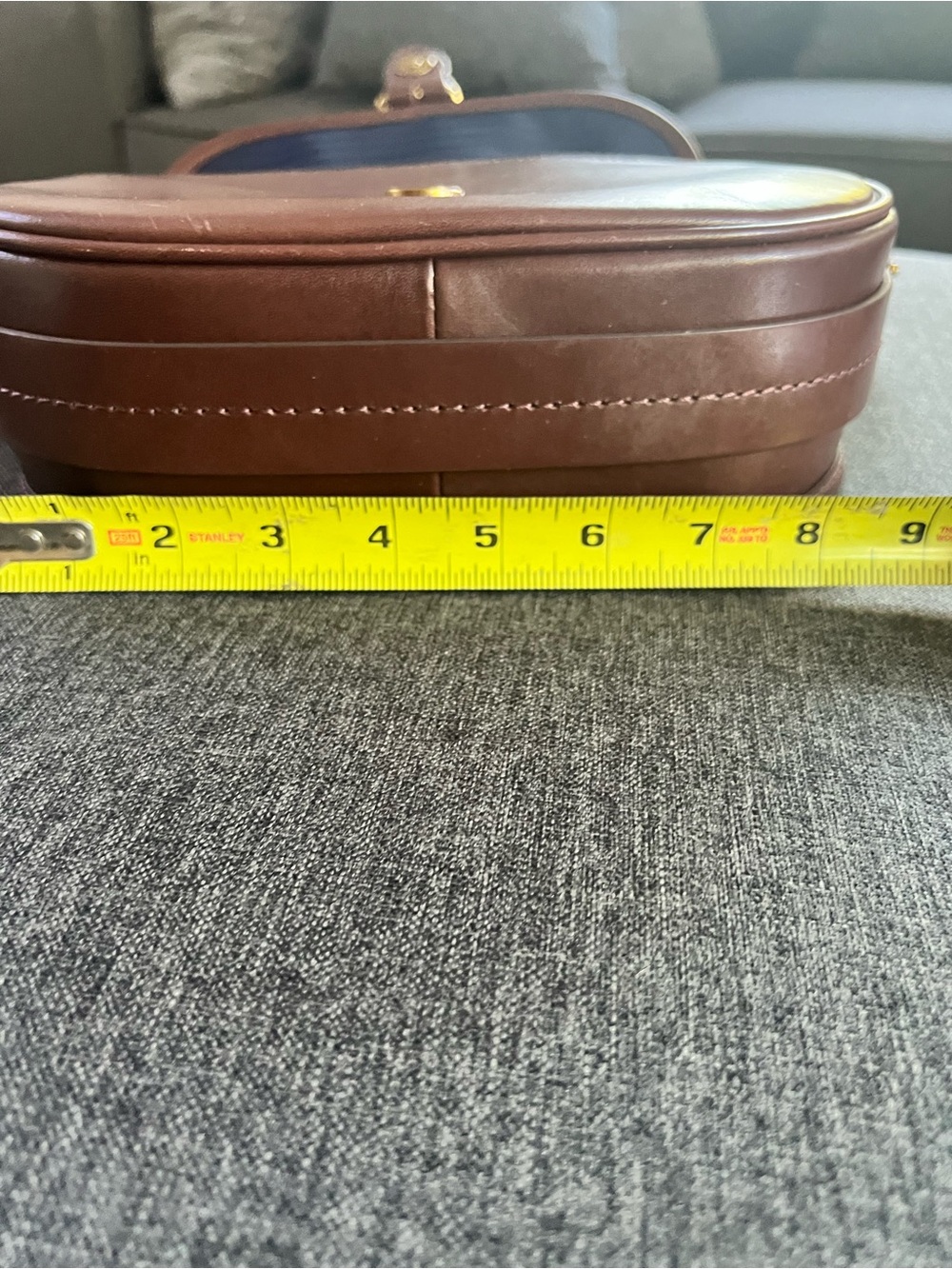 Classic Brown J CREWLeather Crossbody Bag - Picture 6 of 7